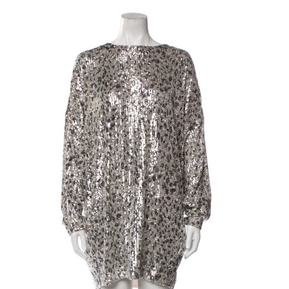 In The Mood For Love printed mini dress